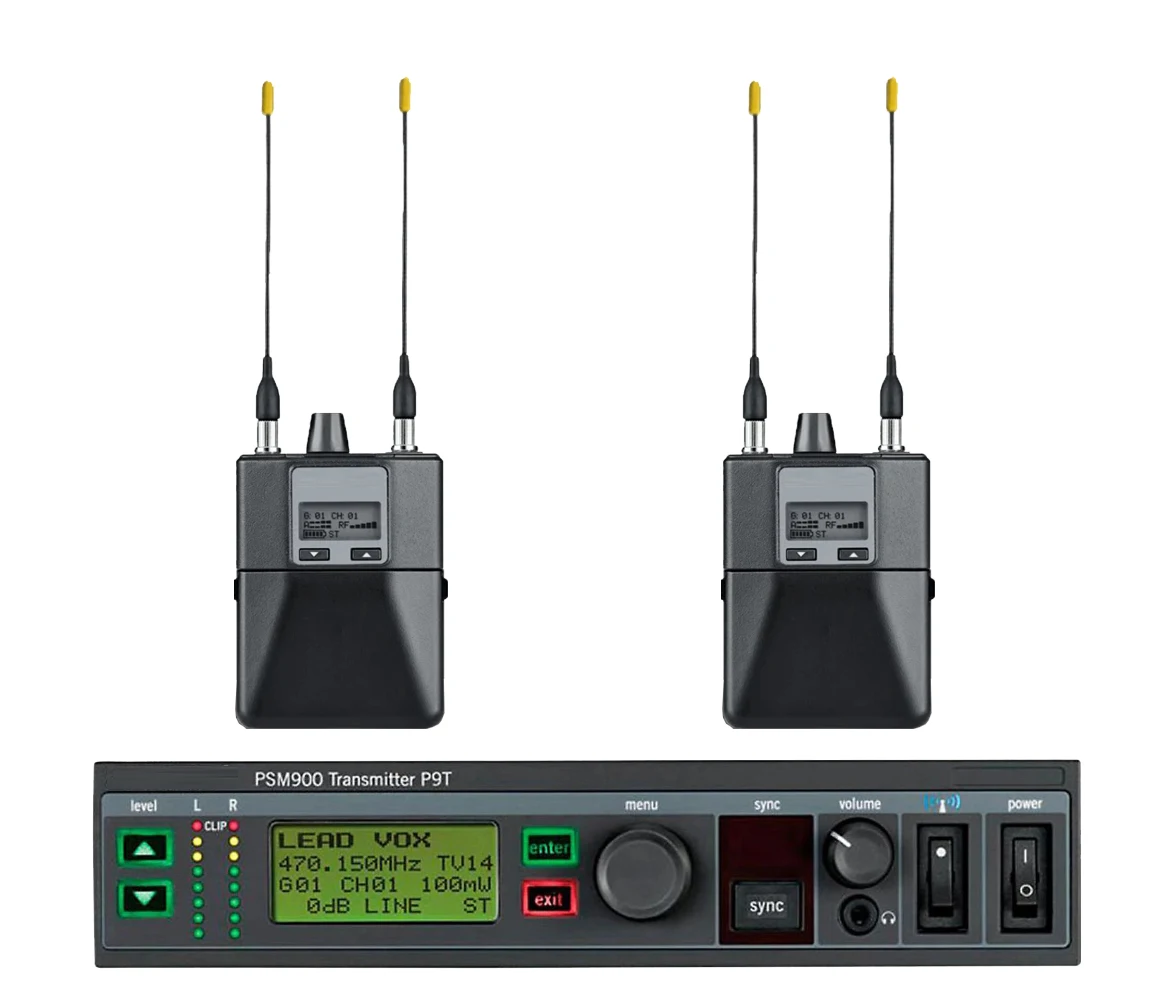 인이어 모니터 PSM900 스테레오 무선 모니터링 시스템 IEM 시스템 500Mhz 스테이지 개인용 전문 무선 스테이지 리턴