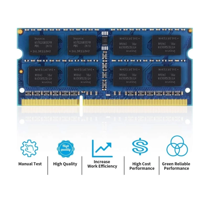 Laptop Memory Module Laptop Ram Memory Notebook Ram Memory Weilaidi DDR3 4GB 8GB Memory Ram Laptop PC3-10600S 12800S 1066MHz 1333MHz 1600MHz Memoria Dimm 204Pins 1.5V Notebook Unbuffered