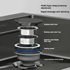 Integrated Single Sink Kitchen Sink, Stainless Steel Classic Style, Nano Black Surface Treatment, Rust and Corrosion Resistance 4