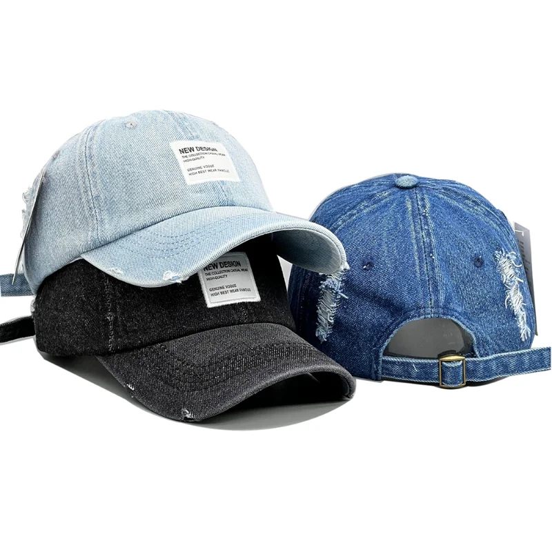 

Unisex New Design Men Women Denim Baseball Cap for Men and Women Washed Cotton Denim Hat Retro Casquette Snapback Hats Hip Hop