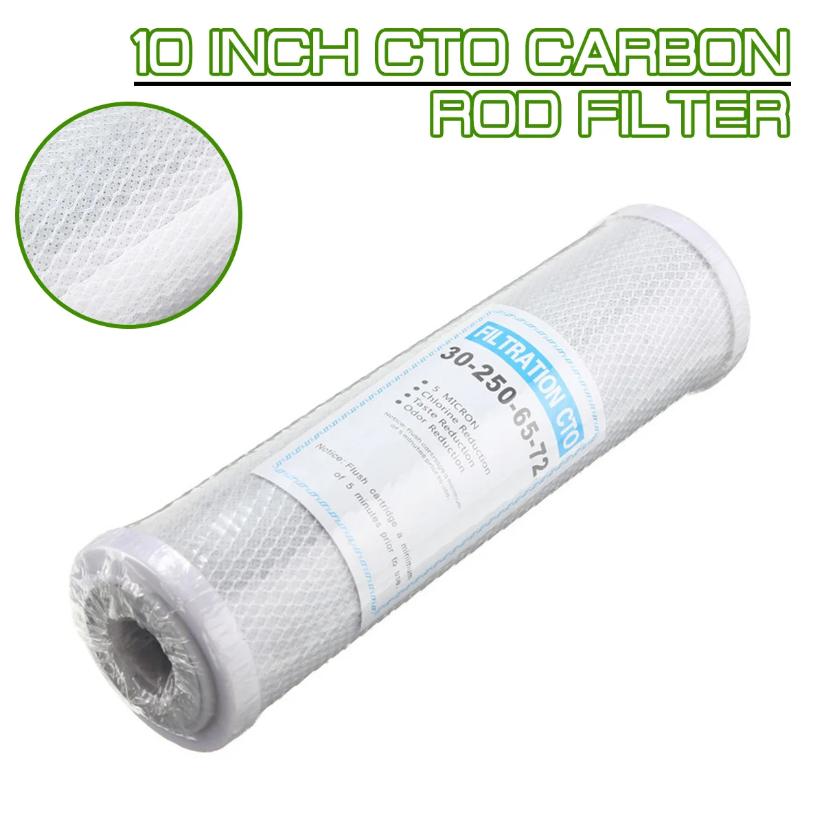 Universal 10 inch CTO carbon rod filter for purifier Replacement activated carbon filter element for household water purifier