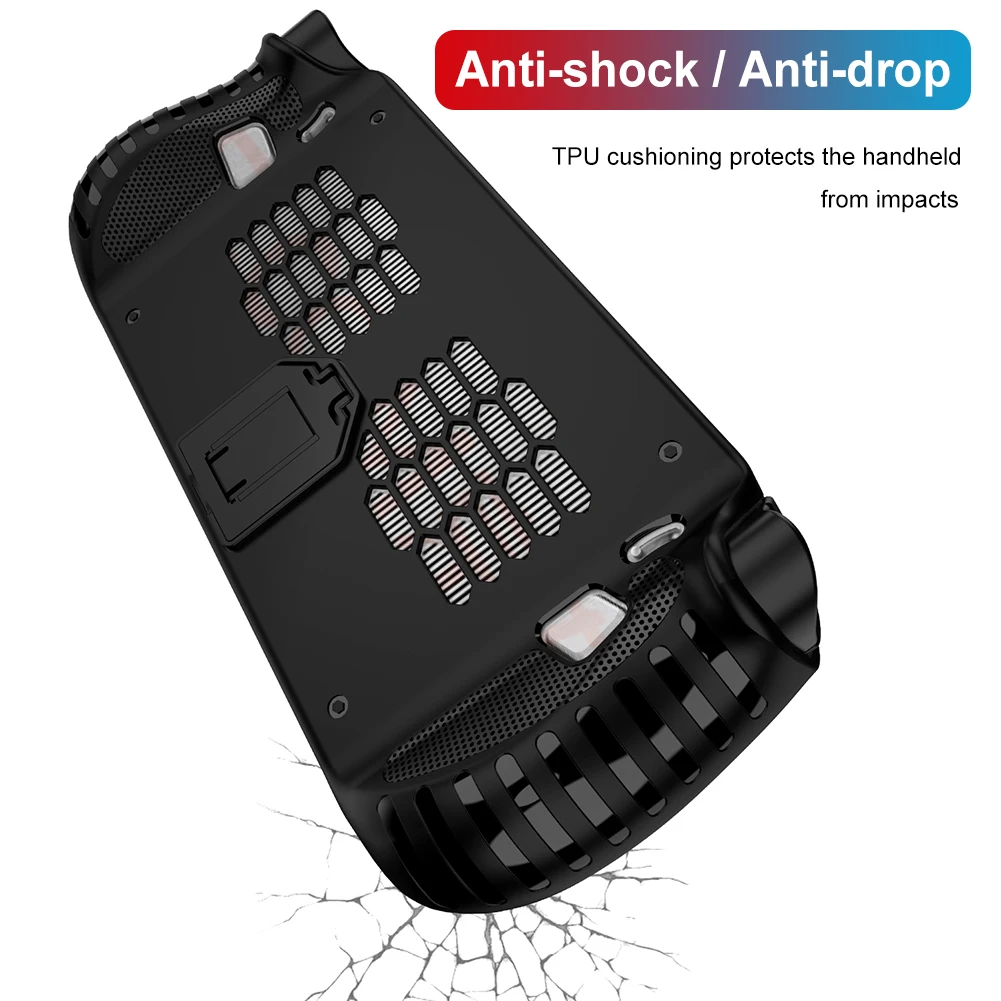 TPU Protective Case for Lenovo Legion Go S Handheld Anti-Scratch Protection Cover Ergonomic Protective Sleeve Games Accessories