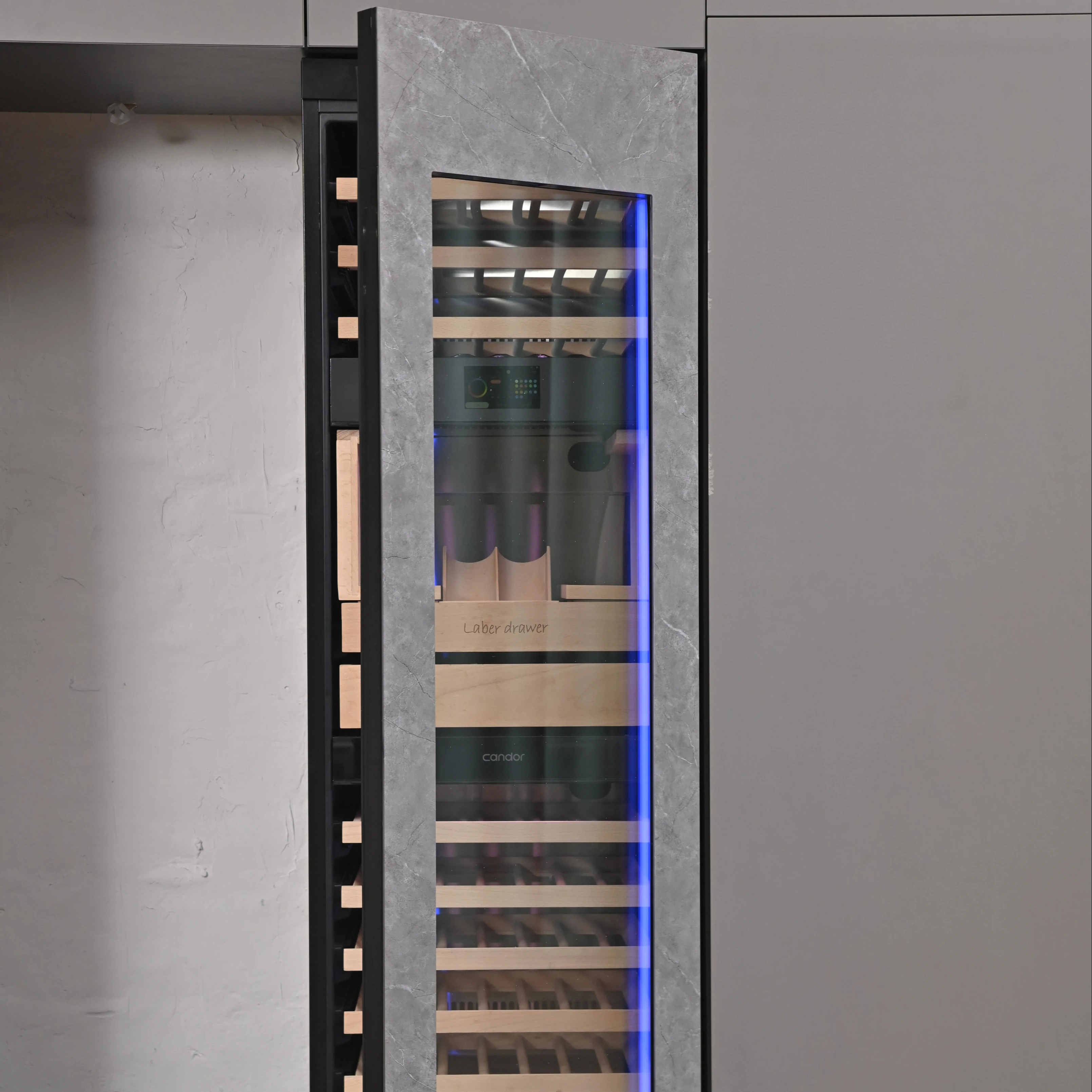 305L Wine Cabinet With Fingerprints, Projection, TFT Screen, And RGB Lighting: The Perfect Addition To Your Home Bar