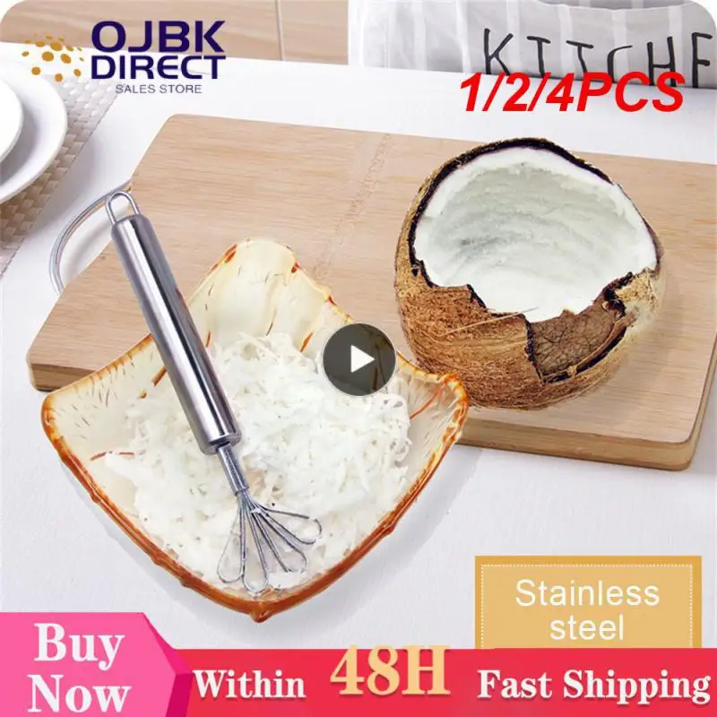 1/2/4PCS Stainless Steel Plane Stainless Steel Coconut Wire Meat Planer Pendable Durable