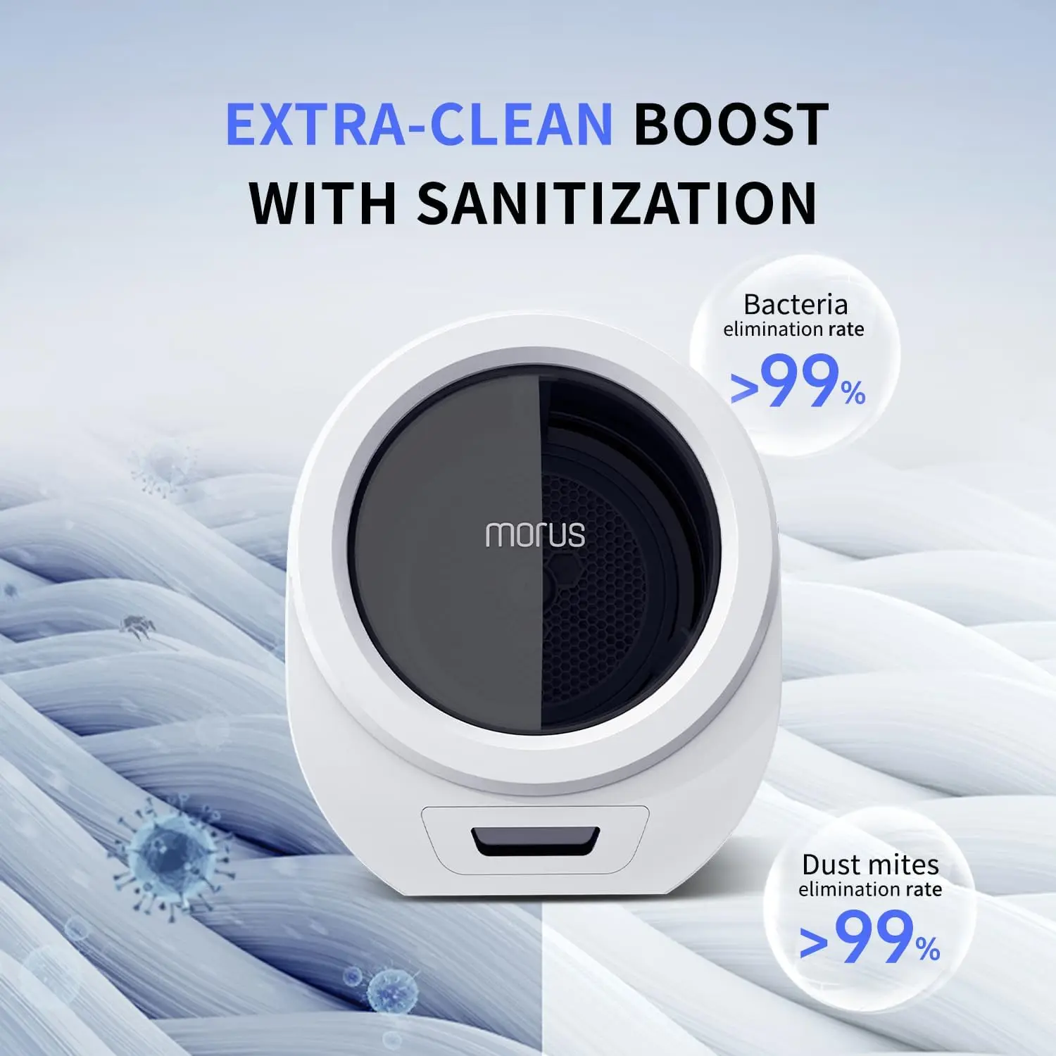 Compact Laundry Dryer for Apartments, 110V Electric Dryer with Stainless Steel Tub, Easy Control for 8 Automatic Modes with Chil 5