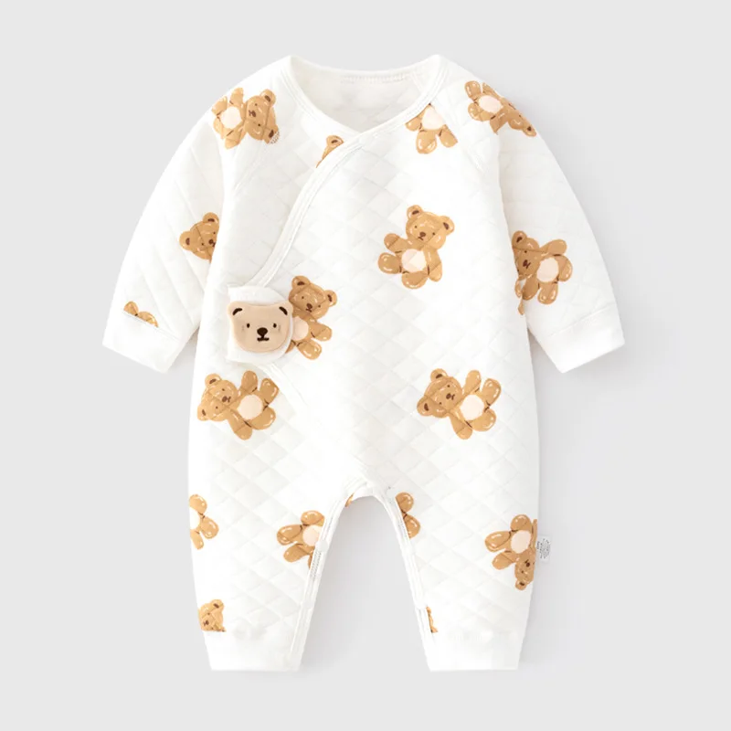 

Thicken Romper Baby Girl Jumpsuit Newborn Infant Boy Clothes Winter Warm Toddler Tracksuit Playsuit Children Clothing Kid A746