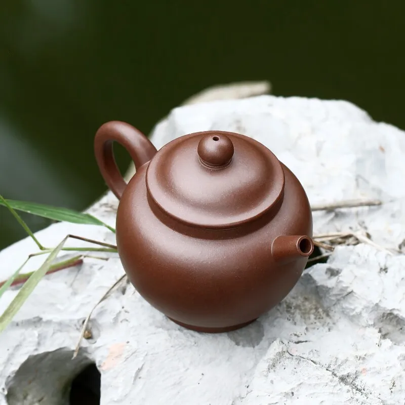 

Zanghutianxia Yixing Purple Clay Pot Handmade High-End Kung Fu Tea Set Square Pot Raw Ore Bottom Trough Clear Handmade Teapot Mi