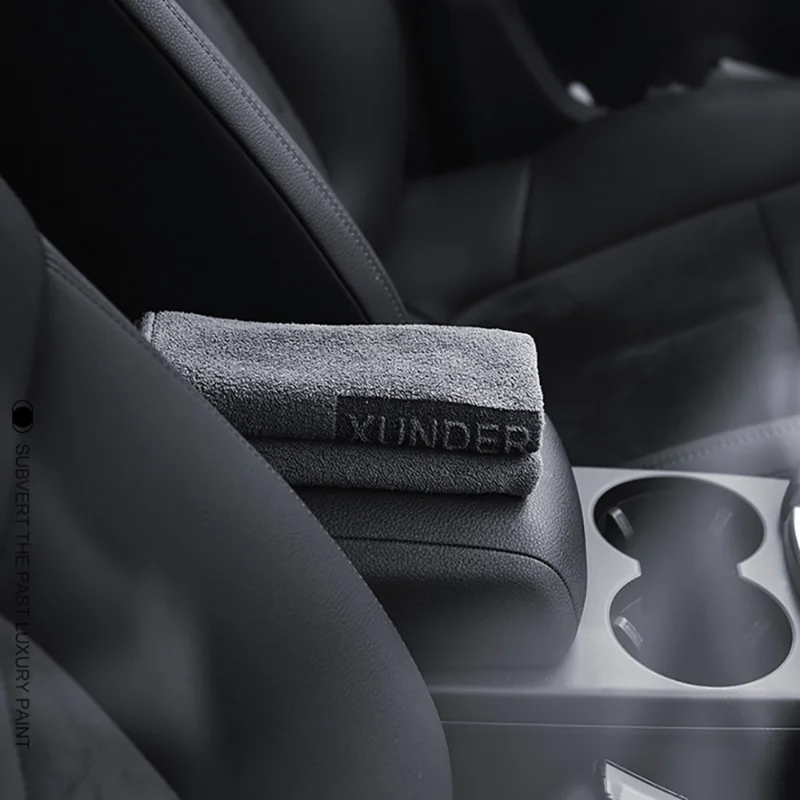 세차용 부드러운 더블 레이어 플러시 마이크로 화이버 타월, 물 흡수 걸레, 세차