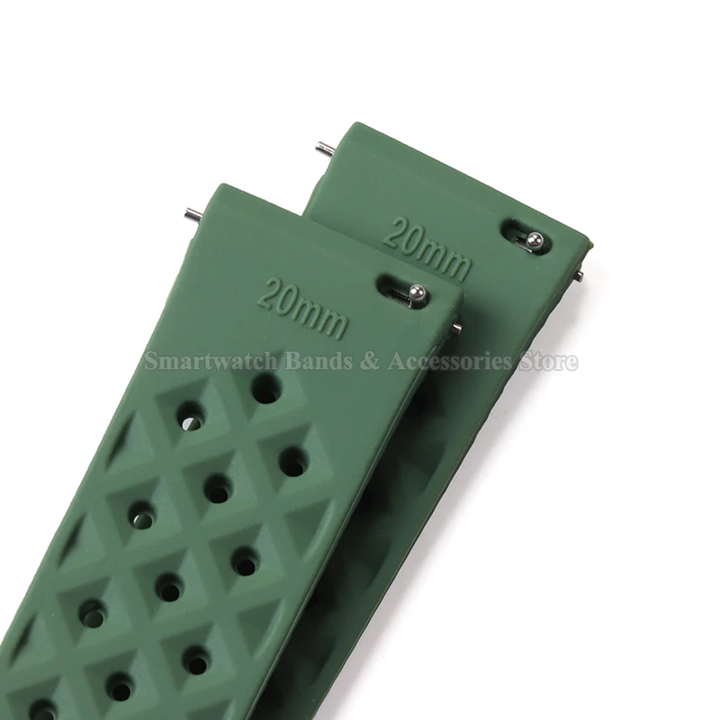 Premium Tropic Silicone Quick Release Watch Strap - Durable Rubber Bracelet Replacement