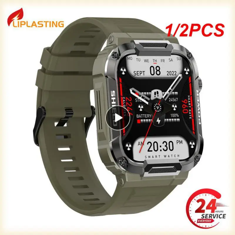 

1/2PCS New call Smart Watch Men IP68 5ATM Waterproof Outdoor Sports Fitness Tracker Health Monitor Smartwatch for