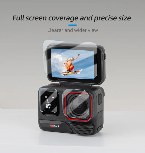 Film de protection d'objectif de caméra d'écran en verre, ensemble d'accessoires de protection, Guatemala, Insta 360, ZanPro 2 5