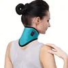 Fast-Heating Portable Neck Heating Pad for Arm/Leg, Neck Warmer Gifts for Mom Dad, Black/Blue/Rose, Heat Pad for Women Men, Soot 3