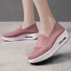 Mesh Surface Women's Sports Shoes Thin Design Soft-Soled Running Sneakers Anti-Slip Air Cushion Casual Shoes Outdoor Activities