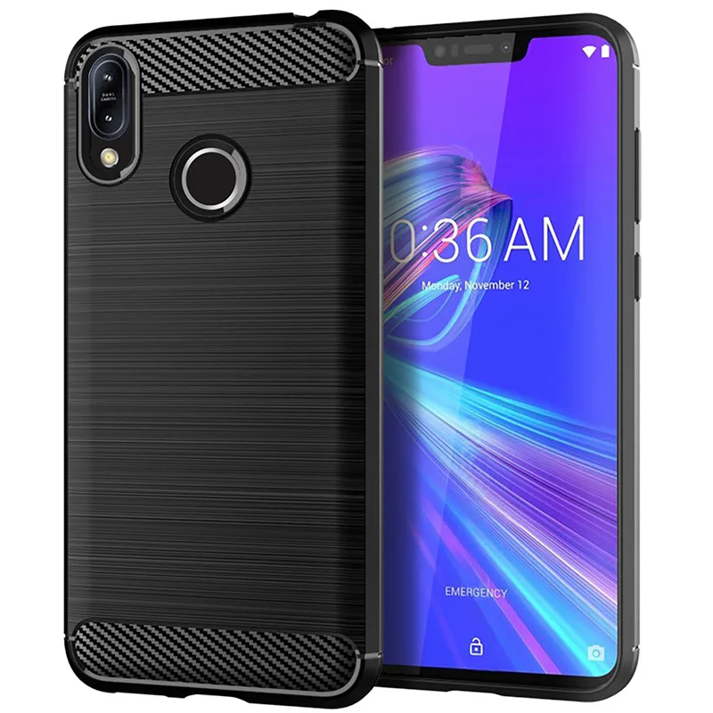 Carbon Fiber Shockproof Silicone Case - Full Protective Bumper Cover