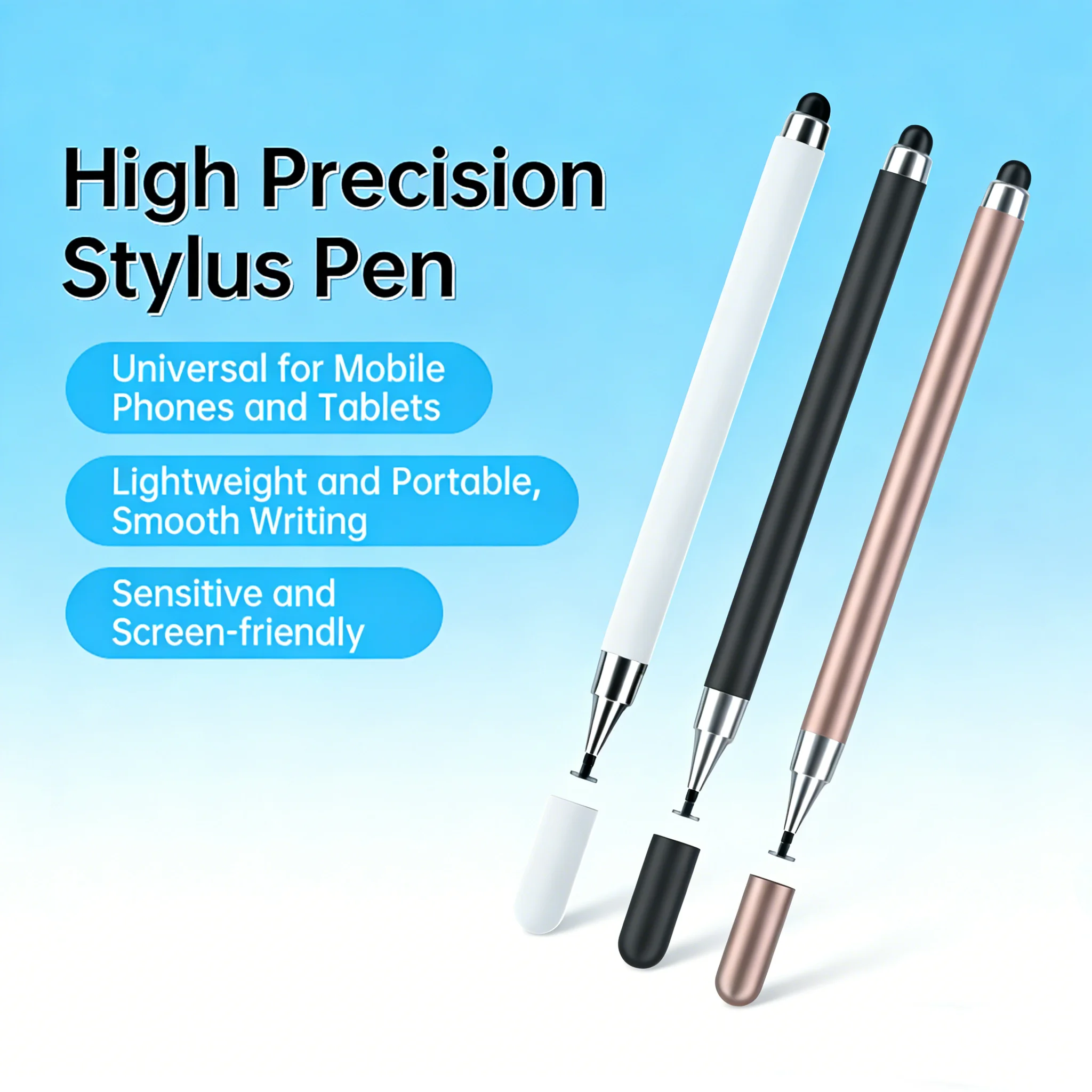 Universal 2-in-1 High Precision Touch Screen Stylus Pen