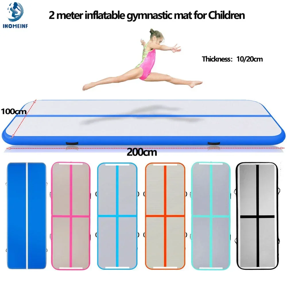 Inflatable Gymnastics Air Track 2 Meters for Children Home Use Training Cheerleading