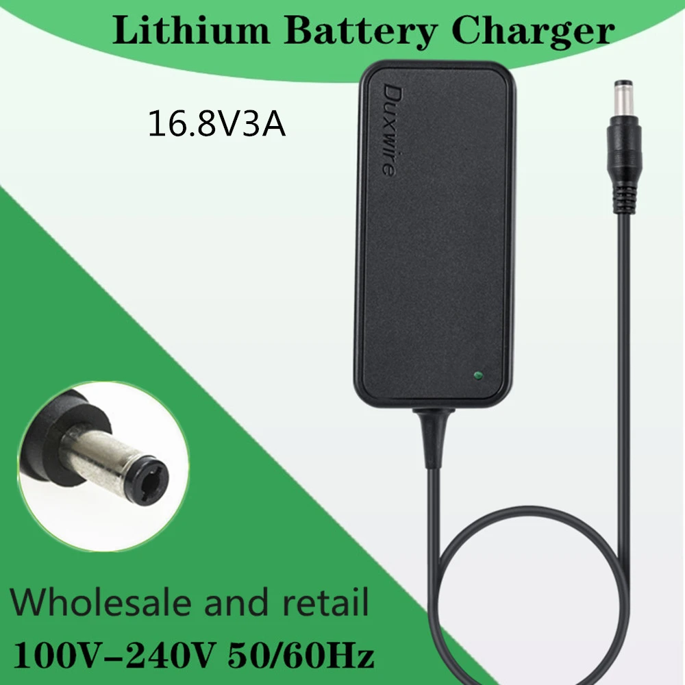 Duxwire 16.8V3A Fascia Gun Massage Liion Battery Charger DC Plug 100