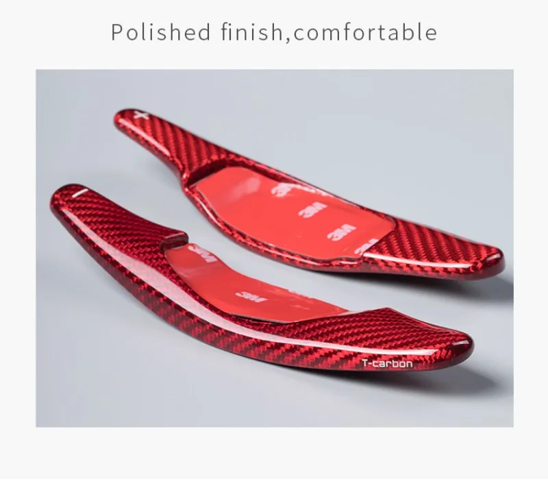 Carbon Fiber Paddle Shift For Caddillac XT5 XT6 CT6 Steering Wheel Paddle Shifter Extension