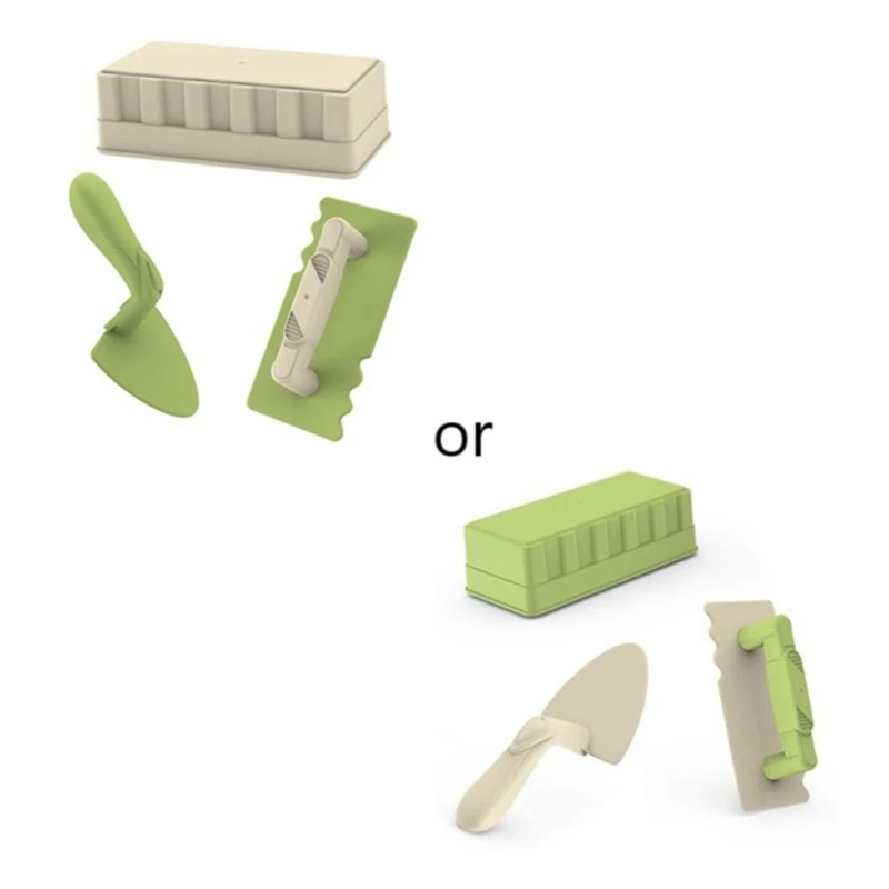 3pcs/set Castle Sand Snow Brick Portable Children Kids Educational Mould Toy Building Summer Sandcastle Seaside Sand Toy 6