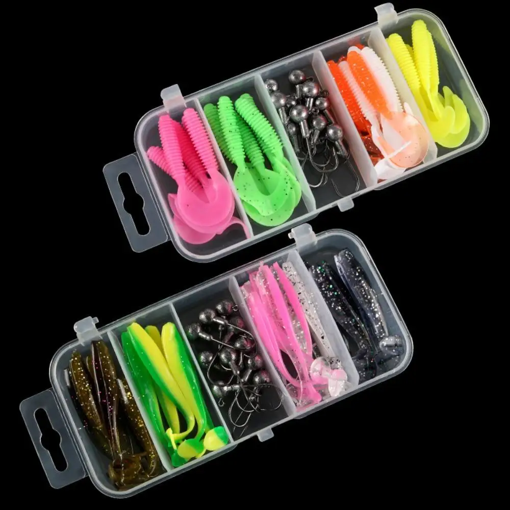 

Silicone Simulation Fish Lures Beach Boat Fishing Artificial Bait Set Fishing Accessories
