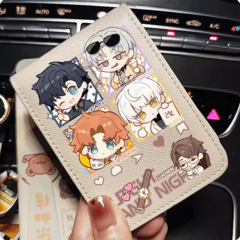 Anime Sariel Light and Night Wallet Fold Bag Multi Card Coin Pocket Photoes Holder Fashion Kids Wallets Gift