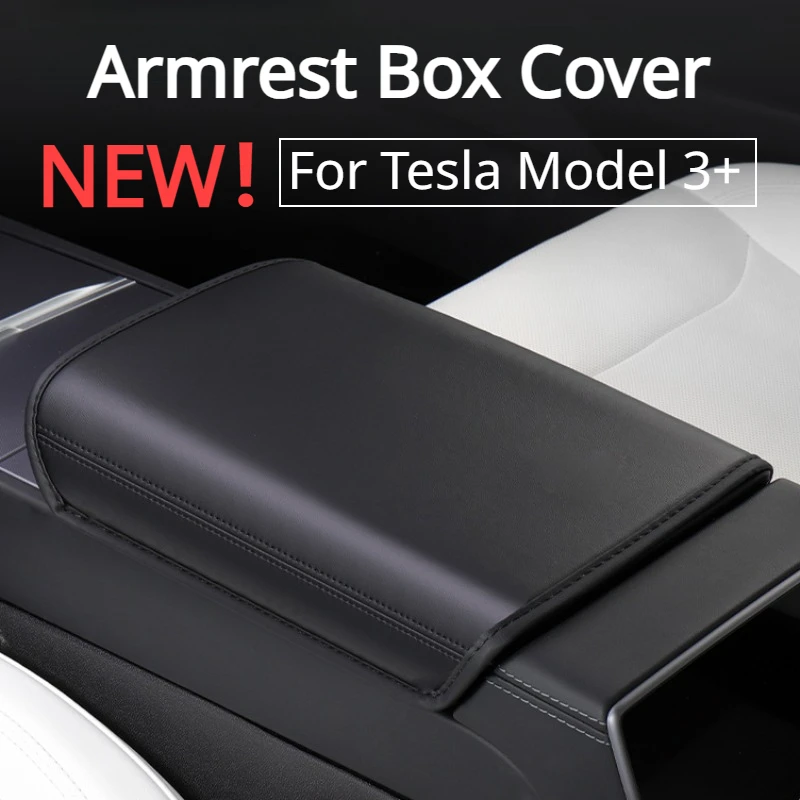 

Накладка на подлокотник Tesla новая модель 3 +, защитная накладка на центральный подлокотник, новая модель 3 Highland 2024, автомобильные аксессуары