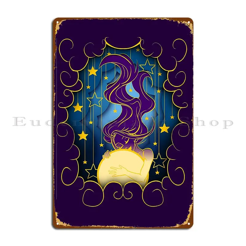 

Спящие металлические знаки, настенная пещера, создание настенного декора, персонализированный кинотеатр, жестяной знак, плакат