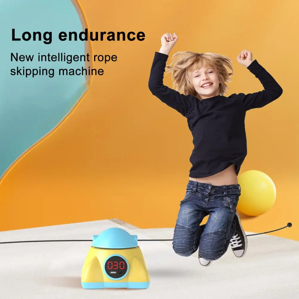 Kids Jump Rope Machine Jumping Rope Machine Rechargeable Electric Jump with Remote Control Lcd Screen for Fitness