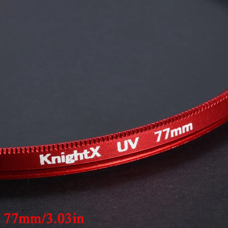 Akozon Graduated Color Filters, Threaded Camera Lens Filter Full Red Color Filter Optical Glass For Camera Lens