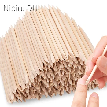 Orange Wood Nail Sticks 1