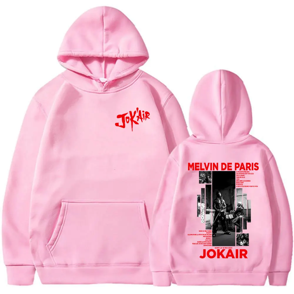 Sweat à Capuche Graphique Jok'air Jok'travolta - Style Hip-hop Vintage - Unisexe - Matière Polaire Douce - Poche Kangourou