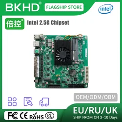BKHD-N510X-NAS-I22X Intel Celeron N5105 N5100 Motherboard 6* SATA3.0 2.5G Nics Mini ITX 17x17CM Soft Routing 2*DDR4 Firewall