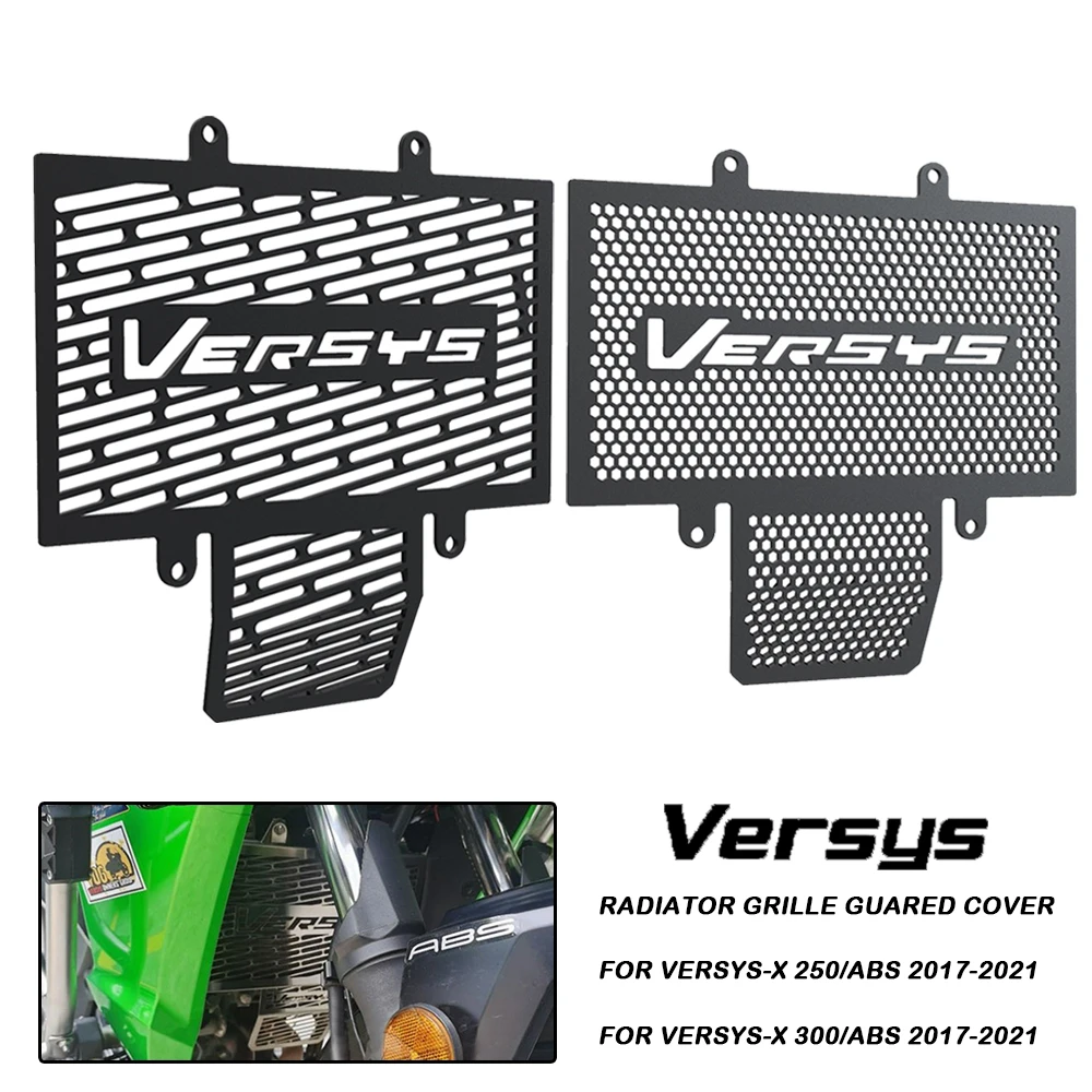 

For Kawasasi VERSYS-X 250 300 ABS KLE300 Versysx250 Versys-X300 2017-2022 2023 Motorcycle Radiator Grille Guard Cover Protection