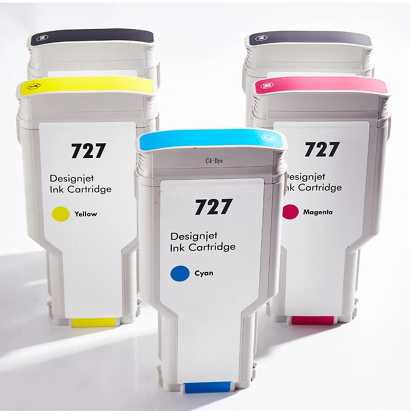 Cartucho de Tinta para hp 727 Compatível para hp Designjet T920 T930 T1530 T1530 T2500 T2530 Completo Designjet Cartucho de Tinta - Imagem 6
