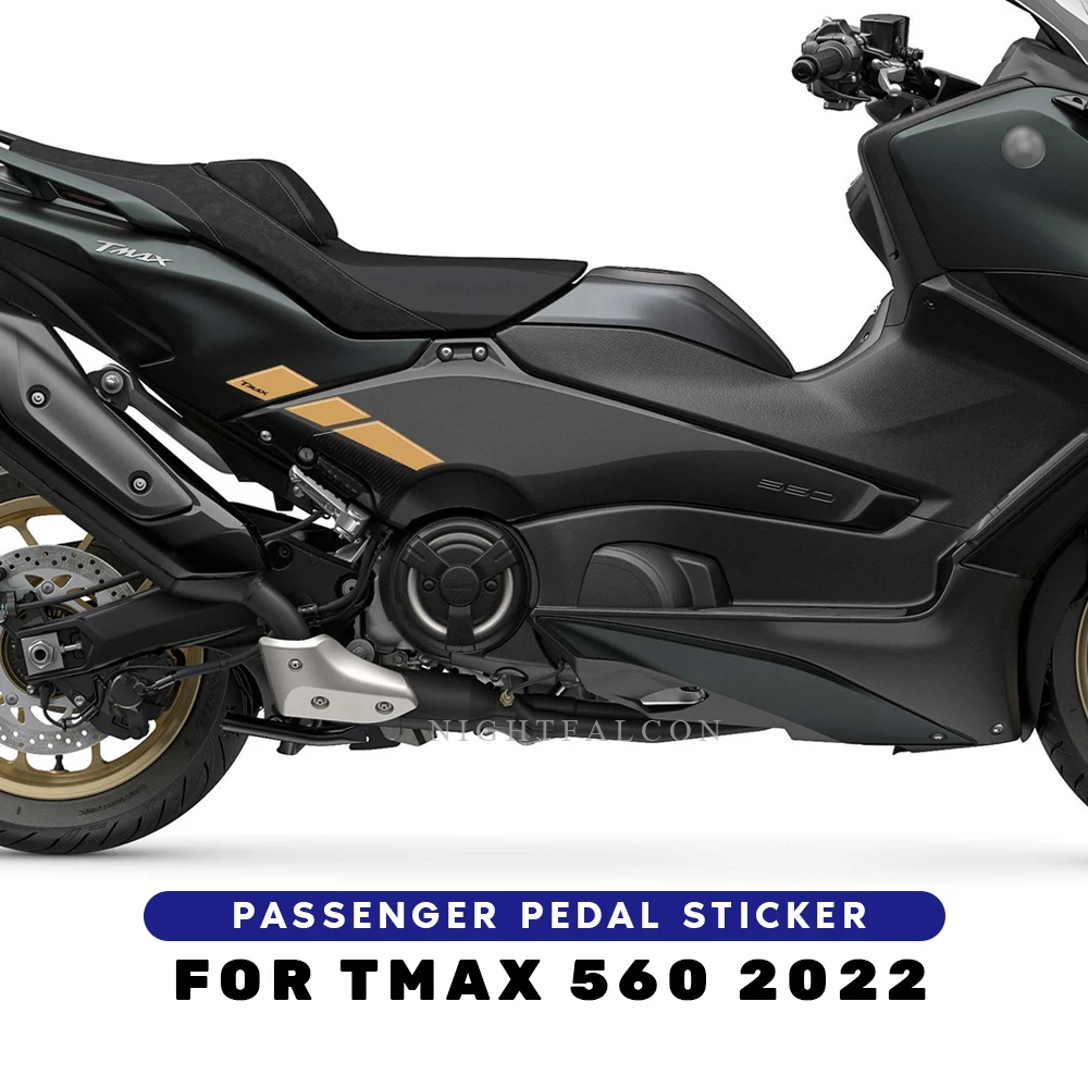 For yamaha tmax 560 2022 passenger pedal Sticker  3D Tank pad Stickers Oil Gas Protector Cover Decoration motorcycle shift gear lever pedal rubber cover shoe protector foot peg toe gel universal rubber boot protector shifter guard