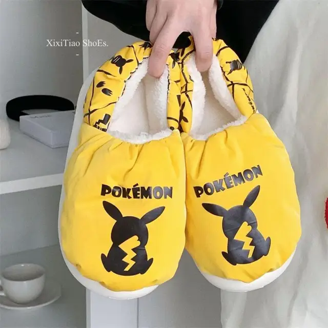 Pokemon Pikachu Squirtle Gengar Cotton Slippers