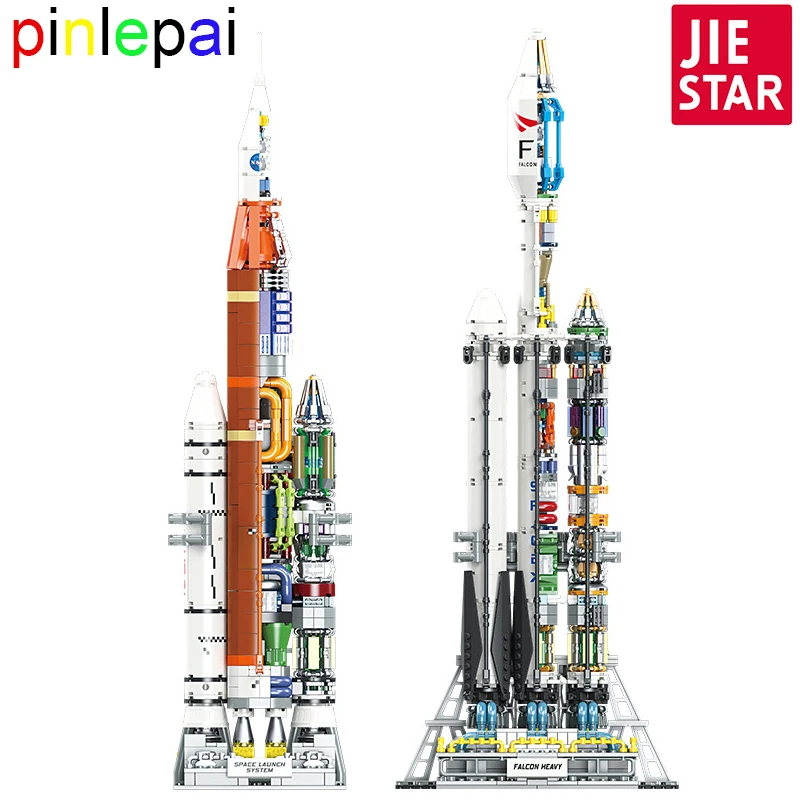 

Pinlepai Jiestar Star Plan Building Block Space Rocket Blocks Brick Launcher Bricks Spaceship Set Shuttle Moc Children Toys