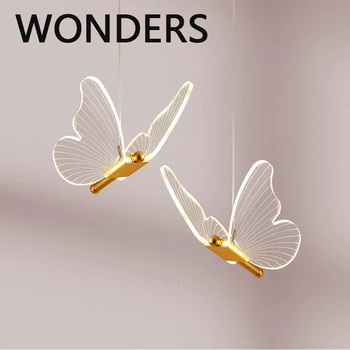 Butterfly Pendant Lamp Nordic New Bedroom Bedside Pendant Lights 1