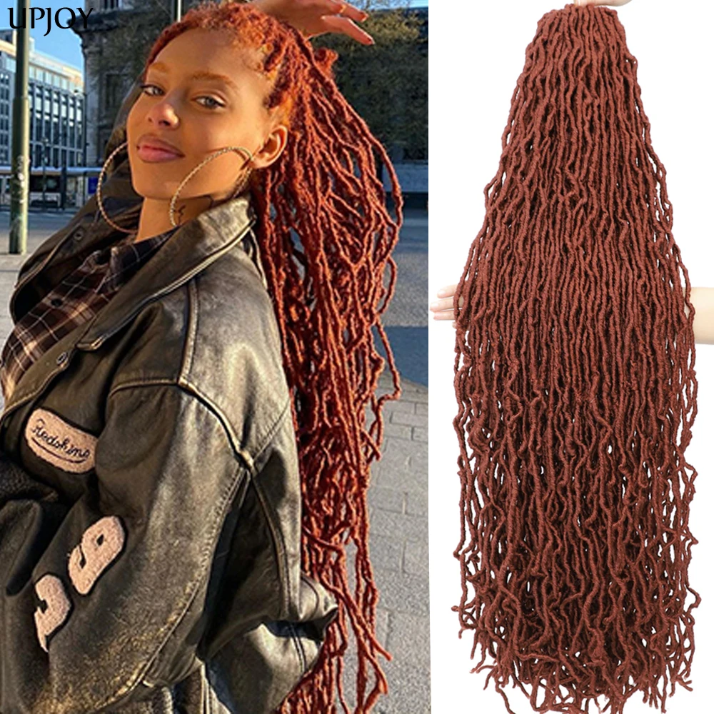 SoftLocs36InchFauxLocsCrochetHairPreloopedGinger350Locs