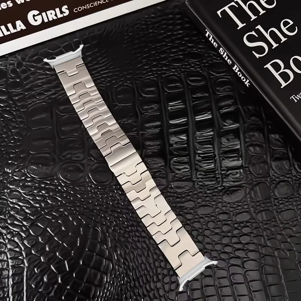 Luxury Titanium Metal Bracelet Strap