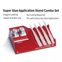 DSPIAE AT-GA Mecha military model Super Glue Application Stand Combo Set Dispensing table with dispensing stick set 1