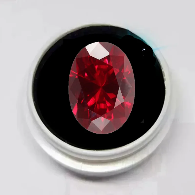 

Natural Garnet Ruby Unheated Oval Cut Loose Gemstones VVS Boxed Gemstones for Collecting and Jewelry Making Jewelry Accessories