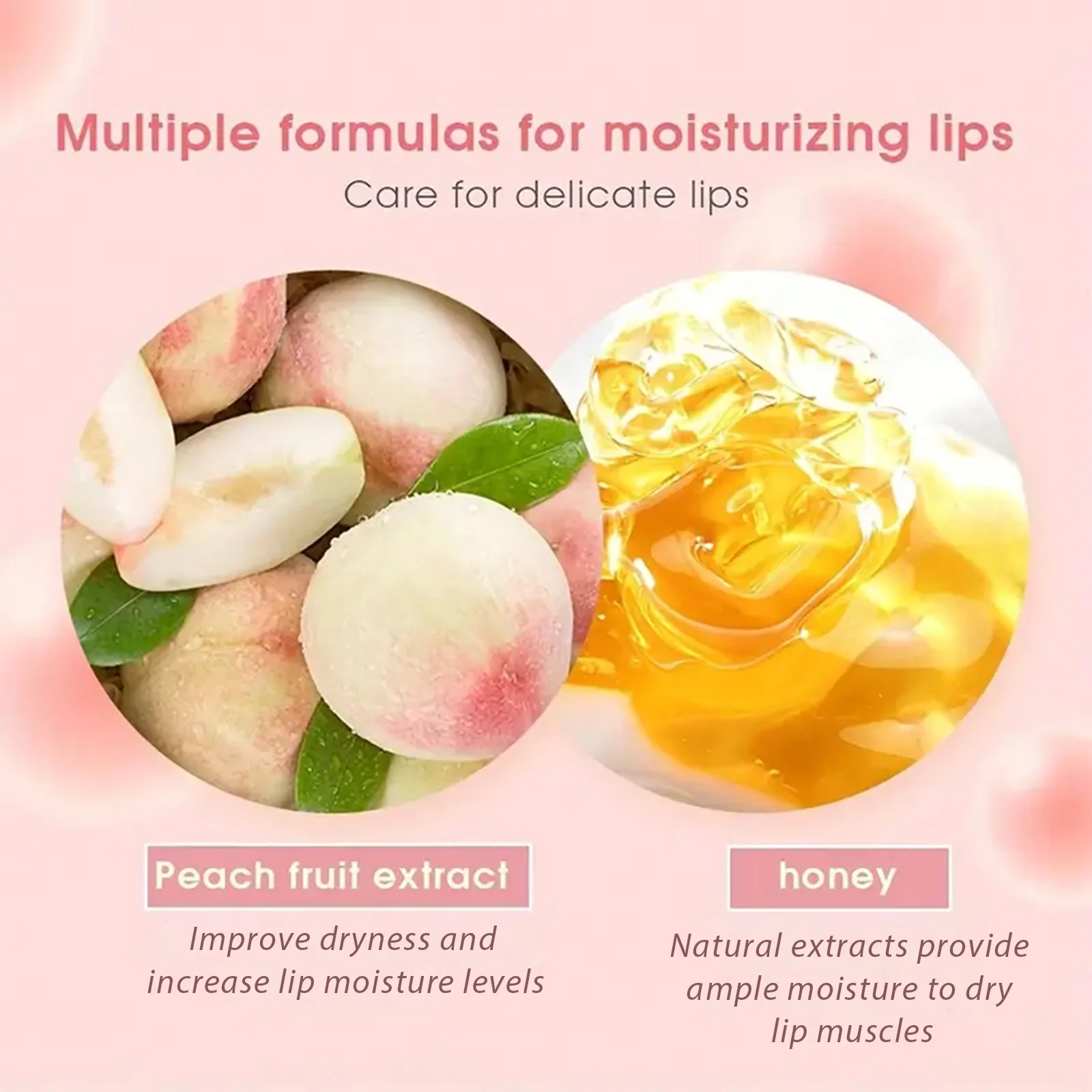 Water Ice Levin Peach Hydrating Lip Balm Won't Fade Lipstick Peach Hydrating Long Lasting Color Moisturizing Lip Balm 2