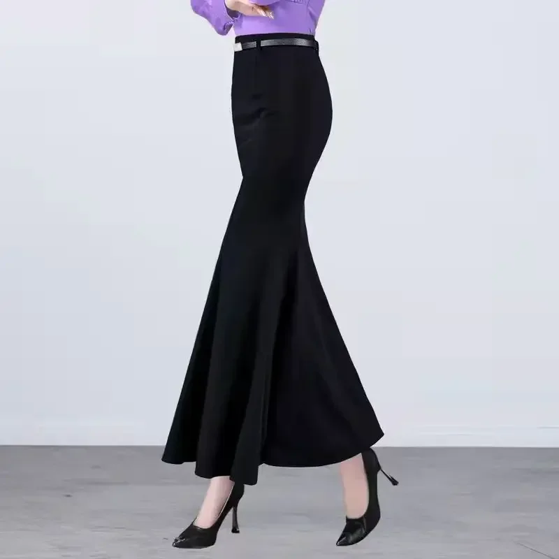 Fishtail-Skirt-2024-Autumn-and-Winter-Fashion-New-Korean-Version-Dress ...