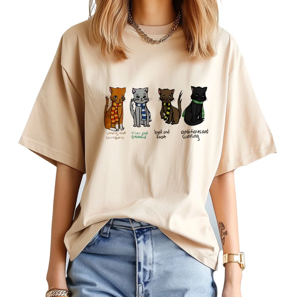 

Cat t shirt women funny Tee female y2k clothes
