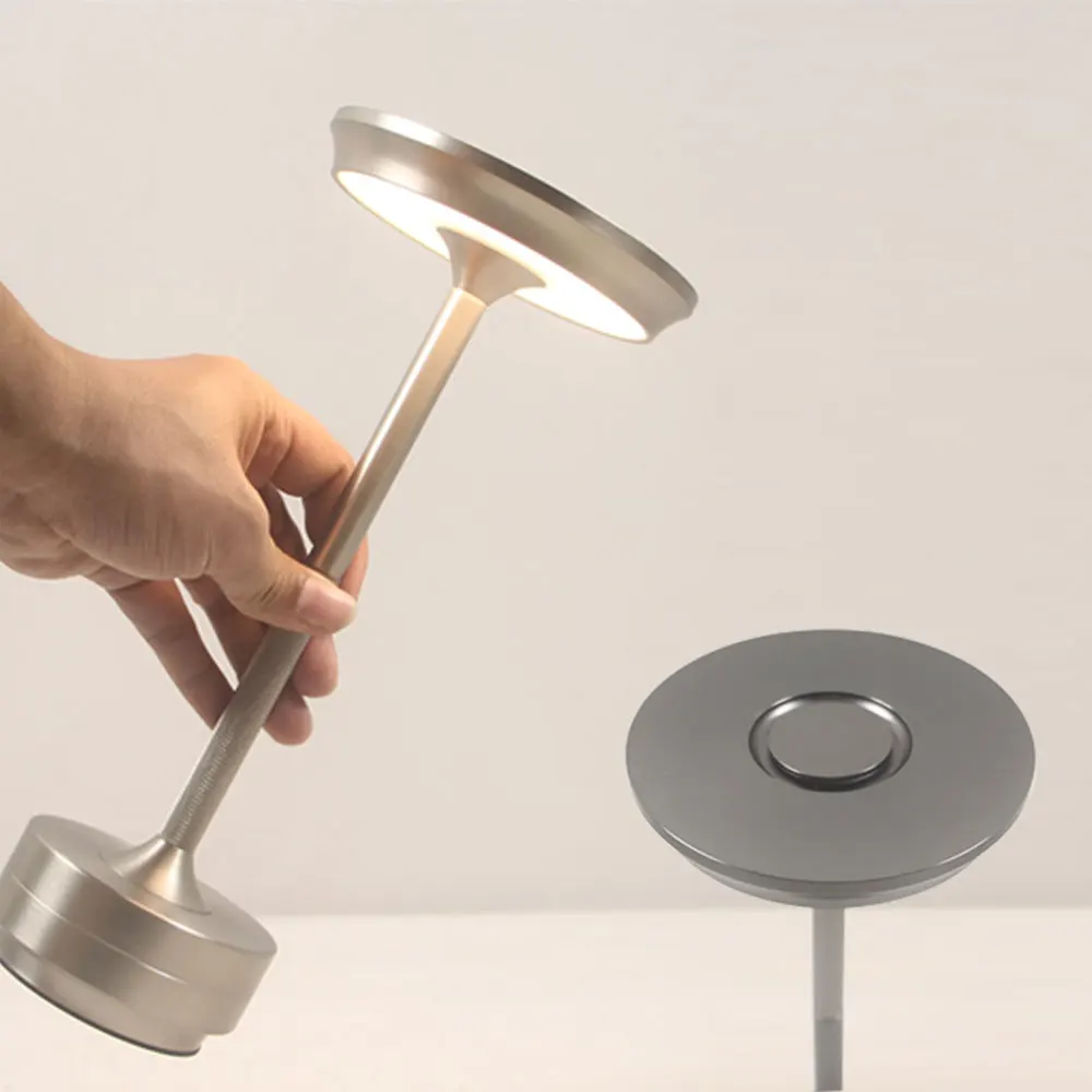Table Lamp LED Night Lamp LED Desktop Lamp USB Touch Dimming Metal Recharge Night Light Coffee Bar Restaurant Bedside Reading Decoration Table Lamps
