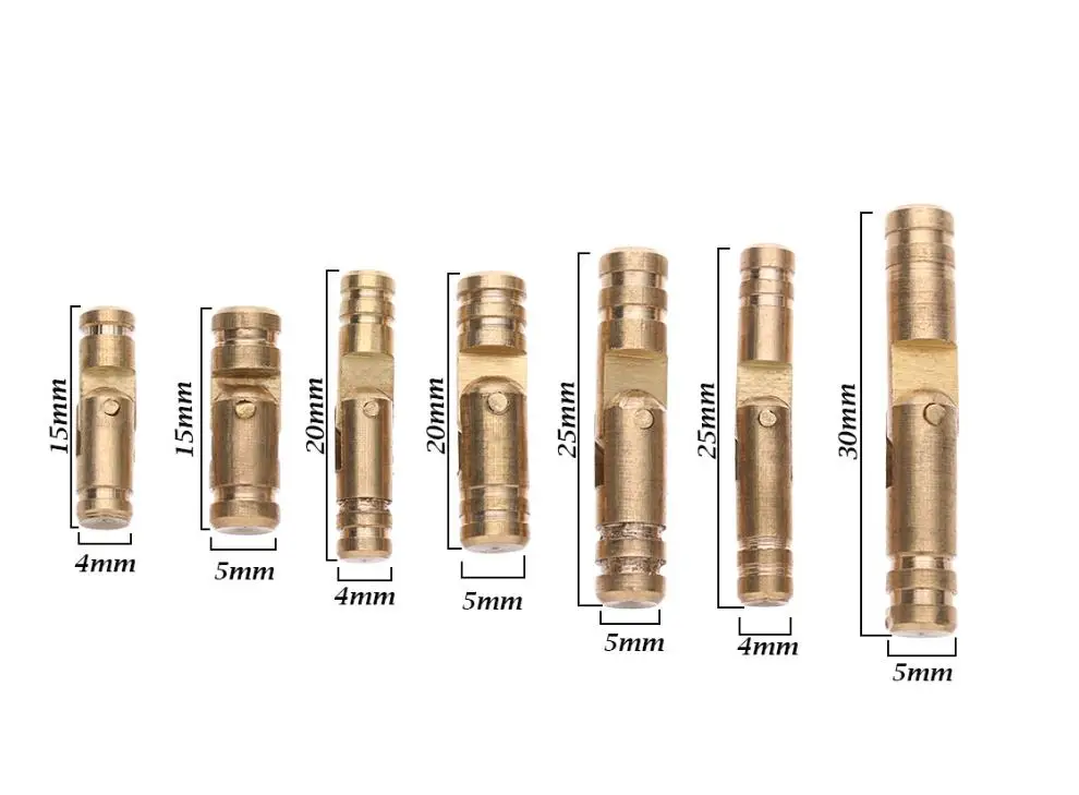 10 Stück Kupfer fass Scharniere zylindrische versteckte Schrank verborgen unsichtbare Messing Scharniere für Möbel Hardware Schmucks cha tulle Fall – Detail 1