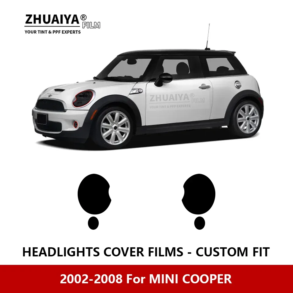 

For MINI COOPER 2002-2008 Car Exterior Headlight Anti-scratch PPF precut Protective film Repair film Car stickers Accessories