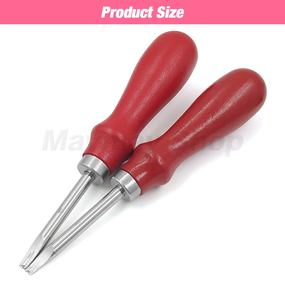 Leathercraft Beveler Skiving Edge Craft Keen Edge Cutting Tool For Leathercraft Cut Beveling V-shaped Blade Round Center