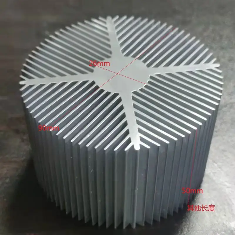 3 pezzi fai da te LED dissipatore di calore A1070 alluminio puro D52